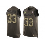 Men's Nike San Diego Chargers #33 Dexter McCluster Limited Green Salute to Service Tank Top NFL Jersey