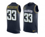 Men's Nike San Diego Chargers #33 Dexter McCluster Limited Navy Blue Player Name & Number Tank Top NFL Jersey