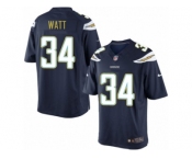 Men's Nike San Diego Chargers #34 Derek Watt Limited Navy Blue Team Color NFL Jersey