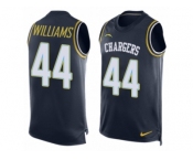 Men's Nike San Diego Chargers #44 Andre Williams Limited Navy Blue Player Name & Number Tank Top NFL Jersey