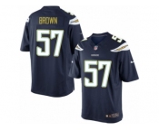 Men's Nike San Diego Chargers #57 Jatavis Brown Limited Navy Blue Team Color NFL Jersey