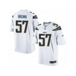 Men's Nike San Diego Chargers #57 Jatavis Brown Limited White NFL Jersey