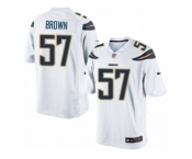 Men's Nike San Diego Chargers #57 Jatavis Brown Limited White NFL Jersey