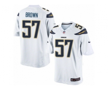 Men's Nike San Diego Chargers #57 Jatavis Brown Limited White NFL Jersey