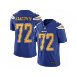 Men's Nike San Diego Chargers #72 Joe Barksdale Limited Electric Blue Rush NFL Jersey