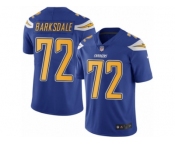 Men's Nike San Diego Chargers #72 Joe Barksdale Limited Electric Blue Rush NFL Jersey