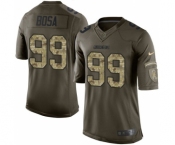 Men's Nike San Diego Chargers #99 Joey Bosa Limited Green Salute to Service NFL Jersey