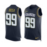 Men's Nike San Diego Chargers #99 Joey Bosa Limited Navy Blue Player Name & Number Tank Top NFL Jersey