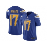 Men's San Diego Chargers #17 Philip Rivers Nike Royal Color Rush Limited Jersey