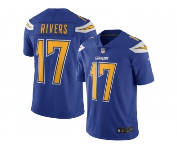 Men's San Diego Chargers #17 Philip Rivers Nike Royal Color Rush Limited Jersey