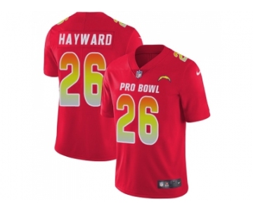 Nike Los Angeles Chargers #26 Casey Hayward Red Men Stitched NFL Limited AFC 2018 Pro Bowl Jersey