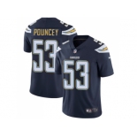 Nike Los Angeles Chargers #53 Mike Pouncey Navy Blue Team Color Men Stitched NFL Vapor Untouchable Limited Jersey