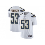 Nike Los Angeles Chargers #53 Mike Pouncey White Men Stitched NFL Vapor Untouchable Limited Jersey