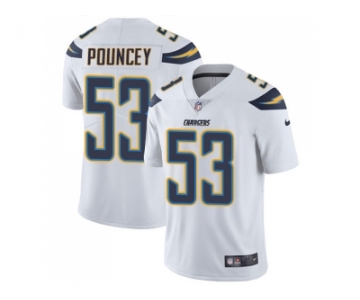 Nike Los Angeles Chargers #53 Mike Pouncey White Men Stitched NFL Vapor Untouchable Limited Jersey