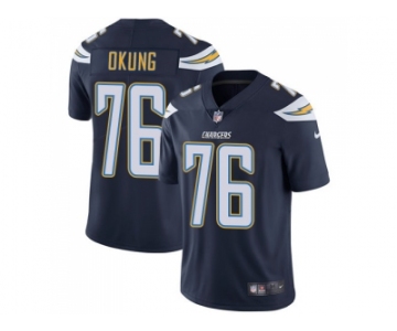 Nike Los Angeles Chargers #76 Russell Okung Navy Blue Team Color Men Stitched NFL Vapor Untouchable Limited Jersey