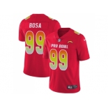 Nike Los Angeles Chargers #99 Joey Bosa Red Men Stitched NFL Limited AFC 2018 Pro Bowl Jersey