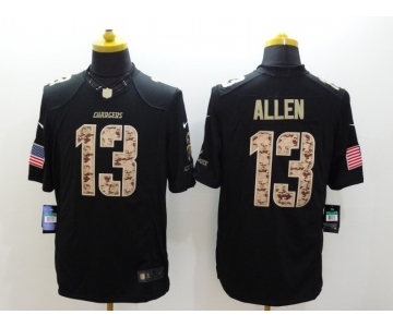 nike nfl jerseys san diego chargers #13 allen black[salute to service limited]