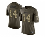 nike nfl jerseys san diego chargers #14 fouts army green[nike Limited Salute To Service]