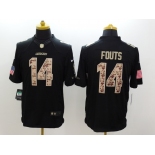 nike nfl jerseys san diego chargers #14 fouts black[salute to service limited]