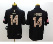 nike nfl jerseys san diego chargers #14 fouts black[salute to service limited]