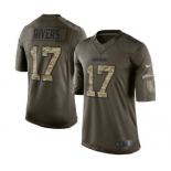 nike nfl jerseys san diego chargers #17 philip rivers army green[nike Limited Salute To Service]