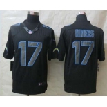 nike nfl jerseys san diego chargers #17 philip rivers black[nike impact limited]