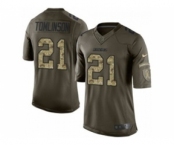 nike nfl jerseys san diego chargers #21 tomlinson army green[nike Limited Salute To Service]