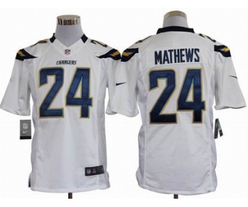 nike nfl jerseys san diego chargers #24 mathews white[nike limited]