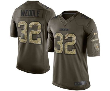 nike nfl jerseys san diego chargers #32 weddle army green[nike Limited Salute To Service]