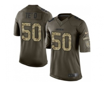 nike nfl jerseys san diego chargers #50 manti teo army green[nike Limited Salute To Service]