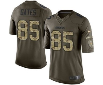 nike nfl jerseys san diego chargers #85 gates army green[nike Limited Salute To Service]