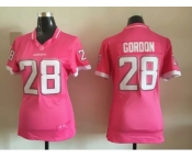 2015 Women Nike San Diego Chargers #28 Melvin Gordon pink Jerseys