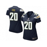 Women Nike Los Angeles Chargers #20 Desmond King Game Navy Blue Team Color NFL Jersey