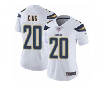 Women Nike Los Angeles Chargers #20 Desmond King White Vapor Untouchable Limited Player NFL Jersey