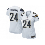 Women Nike Los Angeles Chargers #24 Trevor Williams Game White NFL Jersey