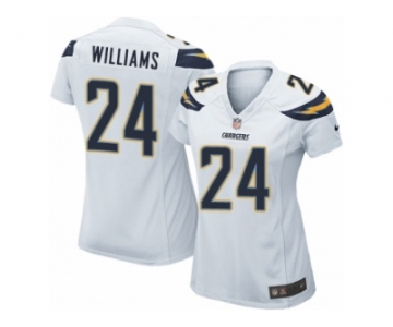 Women Nike Los Angeles Chargers #24 Trevor Williams Game White NFL Jersey