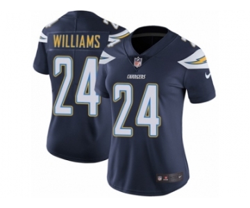 Women Nike Los Angeles Chargers #24 Trevor Williams Navy Blue Team Color Vapor Untouchable Limited Player NFL Jersey