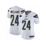 Women Nike Los Angeles Chargers #24 Trevor Williams White Vapor Untouchable Limited Player NFL Jersey