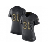 Women Nike Los Angeles Chargers #31 Adrian Phillips Limited Black 2016 Salute to Service NFL Jersey