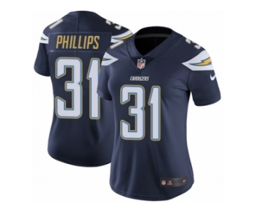 Women Nike Los Angeles Chargers #31 Adrian Phillips Navy Blue Team Color Vapor Untouchable Limited Player NFL Jersey