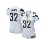 Women Nike Los Angeles Chargers #32 Branden Oliver Game White NFL Jersey