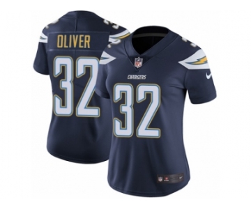 Women Nike Los Angeles Chargers #32 Branden Oliver Navy Blue Team Color Vapor Untouchable Limited Player NFL Jersey