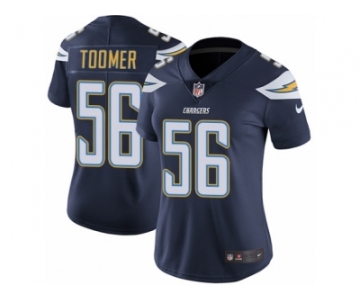 Women Nike Los Angeles Chargers #56 Korey Toomer Navy Blue Team Color Vapor Untouchable Limited Player NFL Jersey