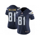 Women Nike Los Angeles Chargers #81 Mike Williams Navy Blue Team Color Vapor Untouchable Limited Player NFL Jersey