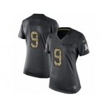 Women Nike Los Angeles Chargers #9 Nick Novak Limited Black 2016 Salute to Service NFL Jersey