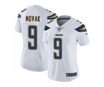 Women Nike Los Angeles Chargers #9 Nick Novak White Vapor Untouchable Limited Player NFL Jersey