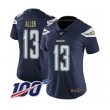 Women's Los Angeles Chargers #13 Keenan Allen Navy Blue Team Color Vapor Untouchable Limited Player 100th Season Football Jersey