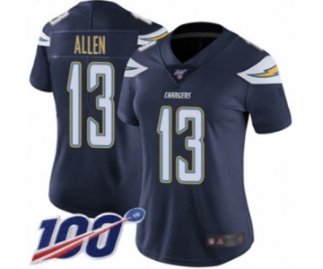 Women's Los Angeles Chargers #13 Keenan Allen Navy Blue Team Color Vapor Untouchable Limited Player 100th Season Football Jersey