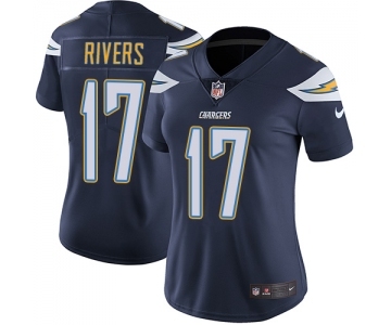 Women's Los Angeles Chargers #17 Philip Rivers Navy Blue Team Color Vapor Untouchable Limited Player Football Jersey