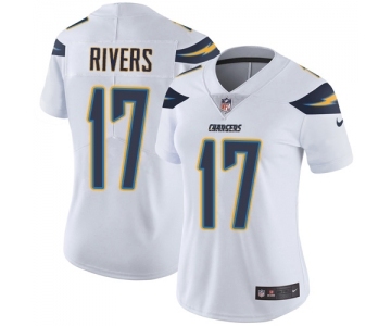 Women's Los Angeles Chargers #17 Philip Rivers White Vapor Untouchable Limited Player Football Jersey